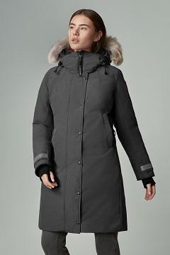 Chamarras Canada Goose Mujer México - Sherbrooke Abrigos Grises KD0439825